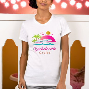 Rosa Stylishes T-Shirt für Junggesellinnenabschied