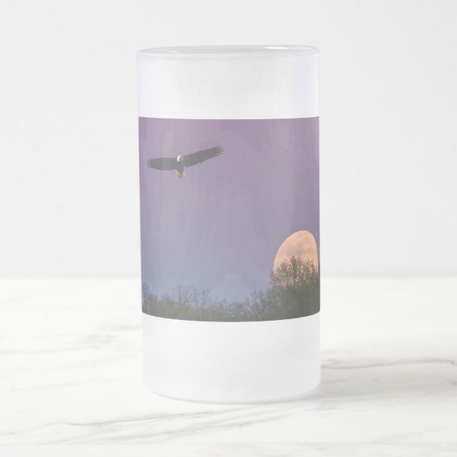 Rosa Supermond Adler Mattierte Tasse (Mittel)