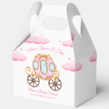 Rosa süße Feenprinzessin Karosse Baby Shower 
