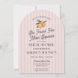 Rosa Süsse Hauptpresse Citrus Brautparty Einladung