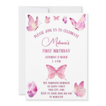 Rosa süße Schmetterlinge einfach