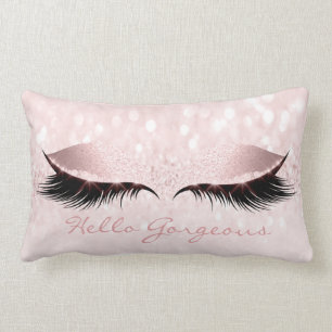 Rosa süßes Girly Make-up peitscht hallo herrlich Lendenkissen
