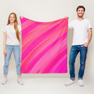Rosa Swirl Abstrakt Fleecedecke