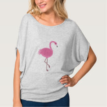 Rosa T - Shirt des Flamingo-T-Shirt-|