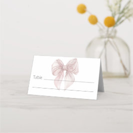 Rosa Tabelle Platzkarte