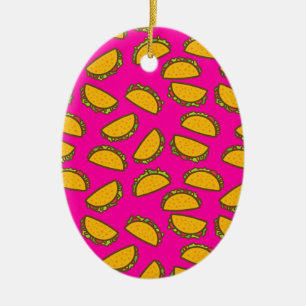 rosa Tacos Keramikornament