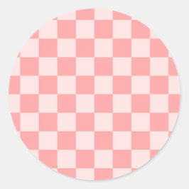 rosa Tafel Runder Aufkleber