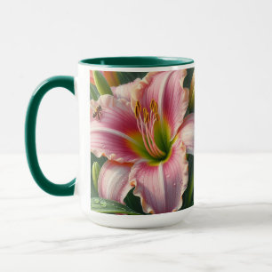 Rosa Taglilie Tasse