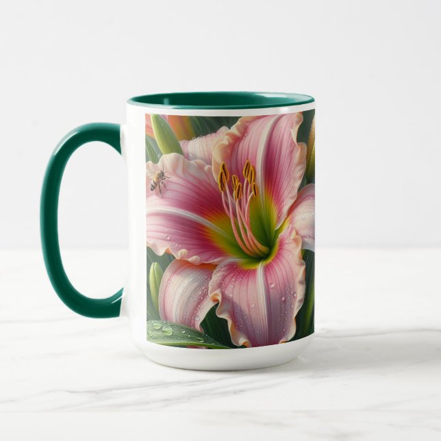 Rosa Taglilie Tasse (Links)