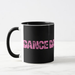 Rosa Tanz mit Ballerina Cutouts Tasse