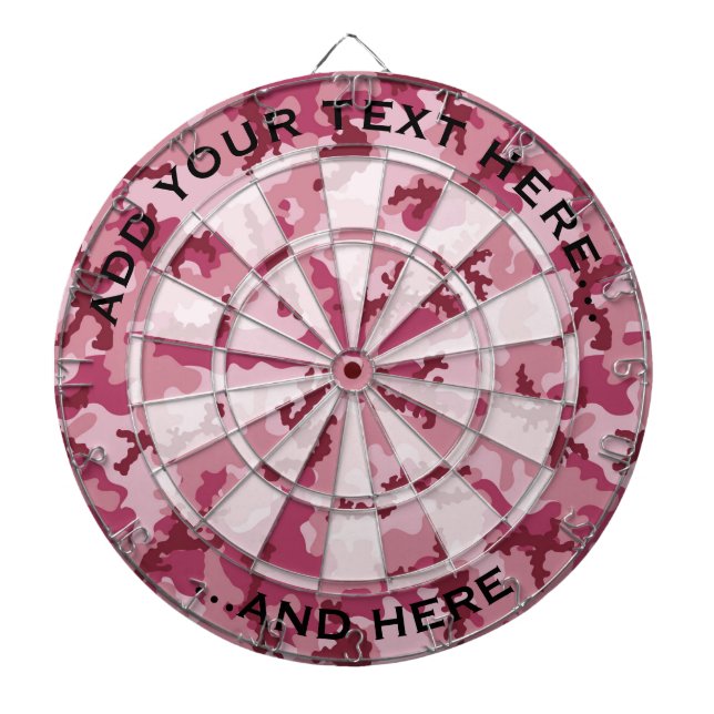 Rosa Tarnung Dartscheibe (vorne)