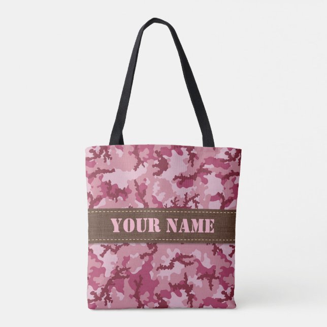 Rosa Tarnung Tasche (Rückseite)