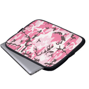 Rosa Tarnungs-Laptop-Hülse Laptopschutzhülle