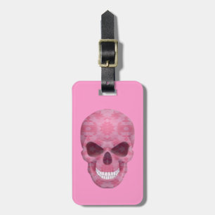 Rosa Tarnungs-Schädel-Gepäckanhänger Gepäckanhänger