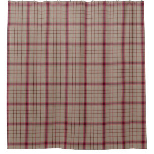 rosa Tartan Karo schottischer Kilt Duschvorhang