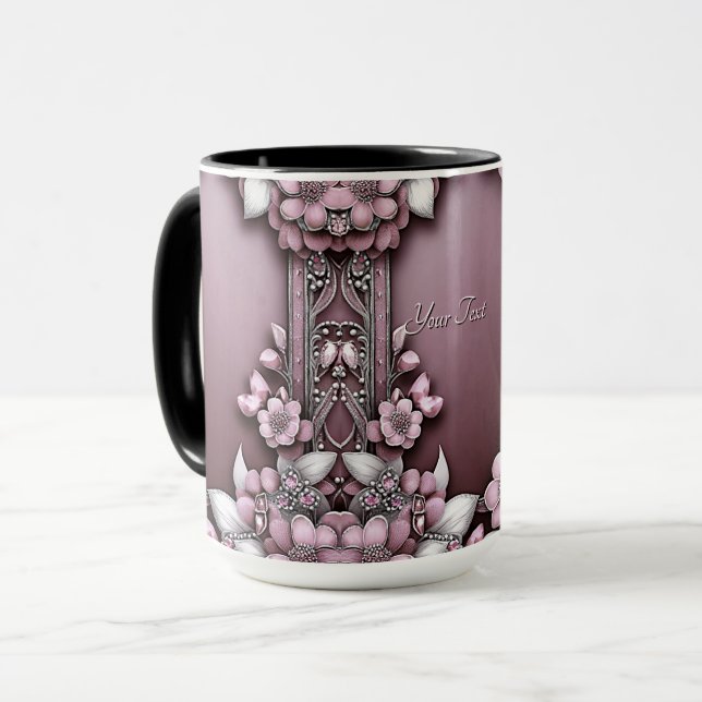 Rosa Tasse (Vorderseite Links)