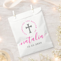Rosa Taufe Christening Naming Cross