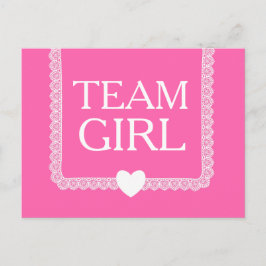 Rosa Team Girl A02 Postkarte