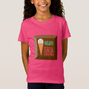 Rosa Tee-Shirt-Trikot für Mädchen GELATO ITALIA T-Shirt