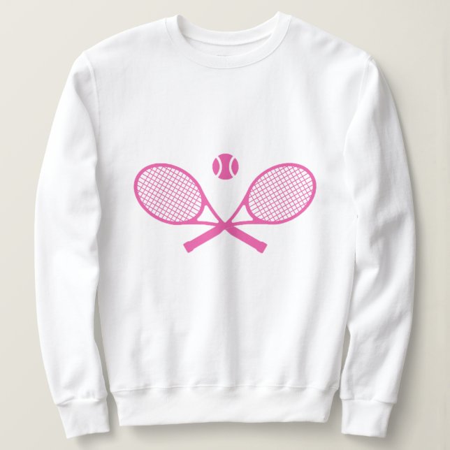 Rosa Tennis Sweatshirt (Design vorne)