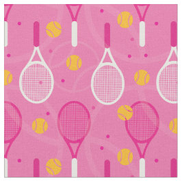 Rosa Tennisschläger Stoff