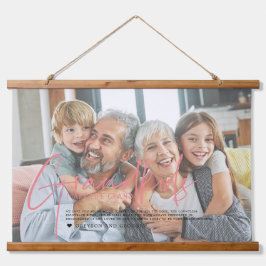 rosa Text | Enkelkinder machen Life Grand Foto Wandteppich Mit Holzrahmen