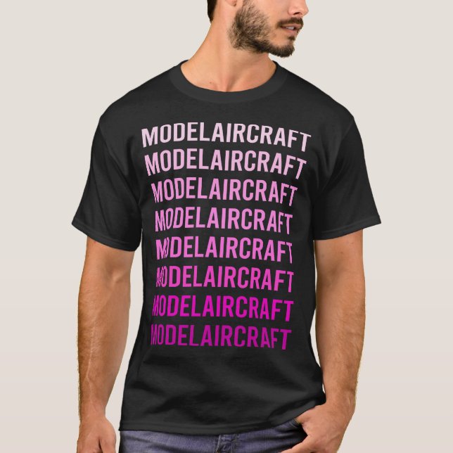 Rosa Textmodell T-Shirt (Vorderseite)