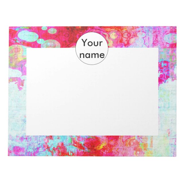 Rosa Textur Notizblock (Vorderseite)