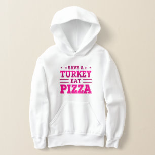 rosa thanksgiving rette truthahn pizza hoodie