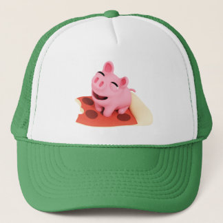 Rosa the Pig Love Pizza Truckerkappe