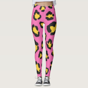 Rosa Tierprint Gepard Leopard gefleckt  Leggings