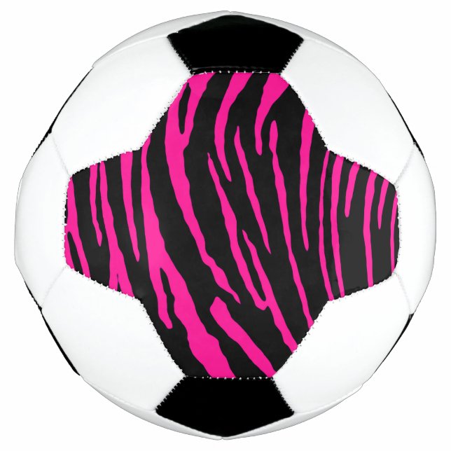 Rosa Tiger Streifen Fußball (Vorderseite)