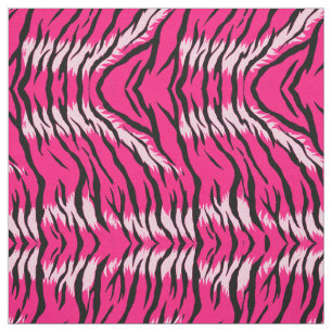 Rosa Tiger-Tierhaut-Musterdesign  Stoff