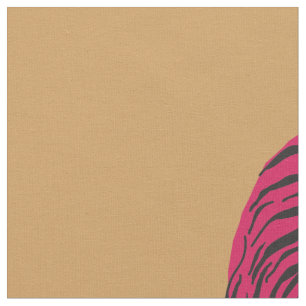 Rosa Tiger, Wilde Katze Stoff