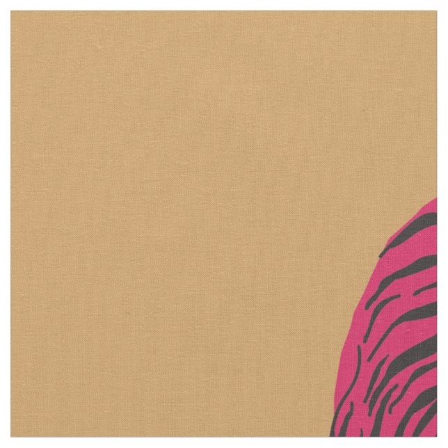 Rosa Tiger, Wilde Katze Stoff (Nahaufnahme)