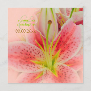 Rosa Tigerlilie/Hochzeit Einladungen