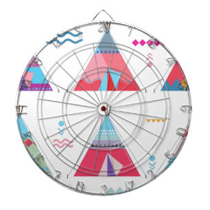 Rosa Tipi Dartscheibe