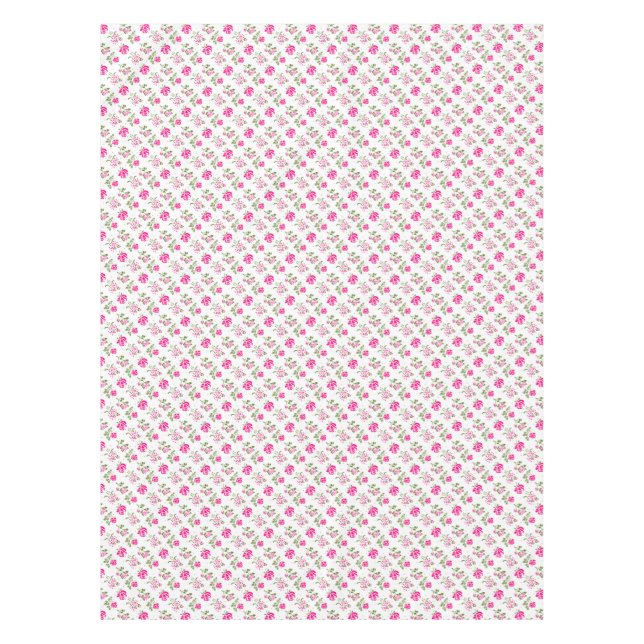 Rosa Tischdecken für Rose mit Stilistik (Vorderseite)