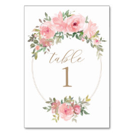 Rosa Tischnummer