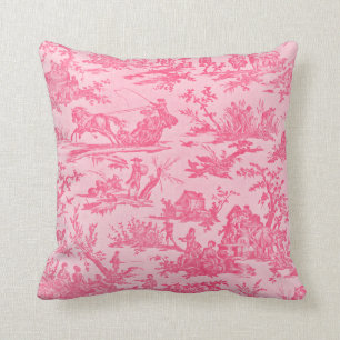 Rosa Toile Kissen