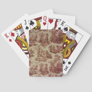 Rosa Toile Spielkarten
