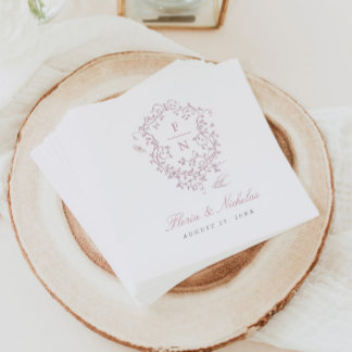 Rosa Toilettenpapier-Hochzeitsservietten Chinoiser Serviette