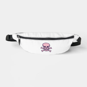 Rosa Totenkopf-Bauchtasche Bauchtasche
