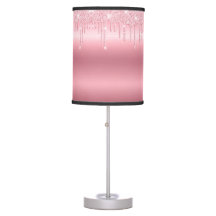 Rosa treibende Glitzer-Tischlampe