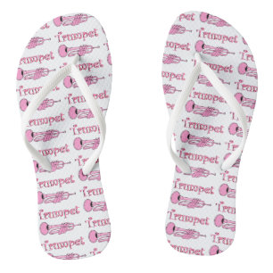 Rosa Trompete Flip Flops
