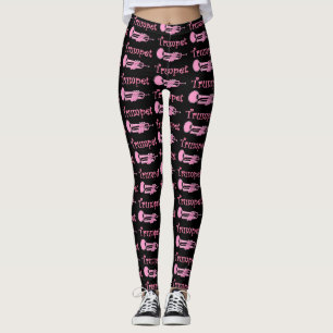Rosa Trompete Leggings