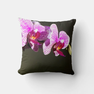 Rosa tropische Blume Orchideen Kissen