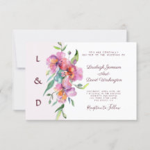 Rosa, tropische Blumen