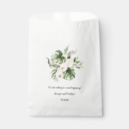 Rosa tropische Gastgeschenk Hochzeit Geschenktütchen