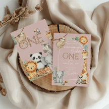 Rosa tropische Wildtiere